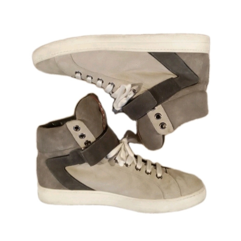 RARE Prada Avenue Suede High-Top Sneaker Gray US Men's Size 10 ( GUC) - Picture 5 of 12